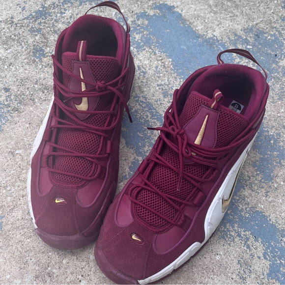 Nike Air Zoom Flight 96 Penny Hardaway Maroon High-Top Sneakers